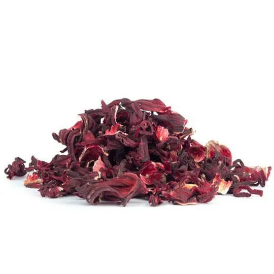 Ingrédient naturel à base de fleurs d'hibiscus séchées pour le thé, les smoothies et les cocktails