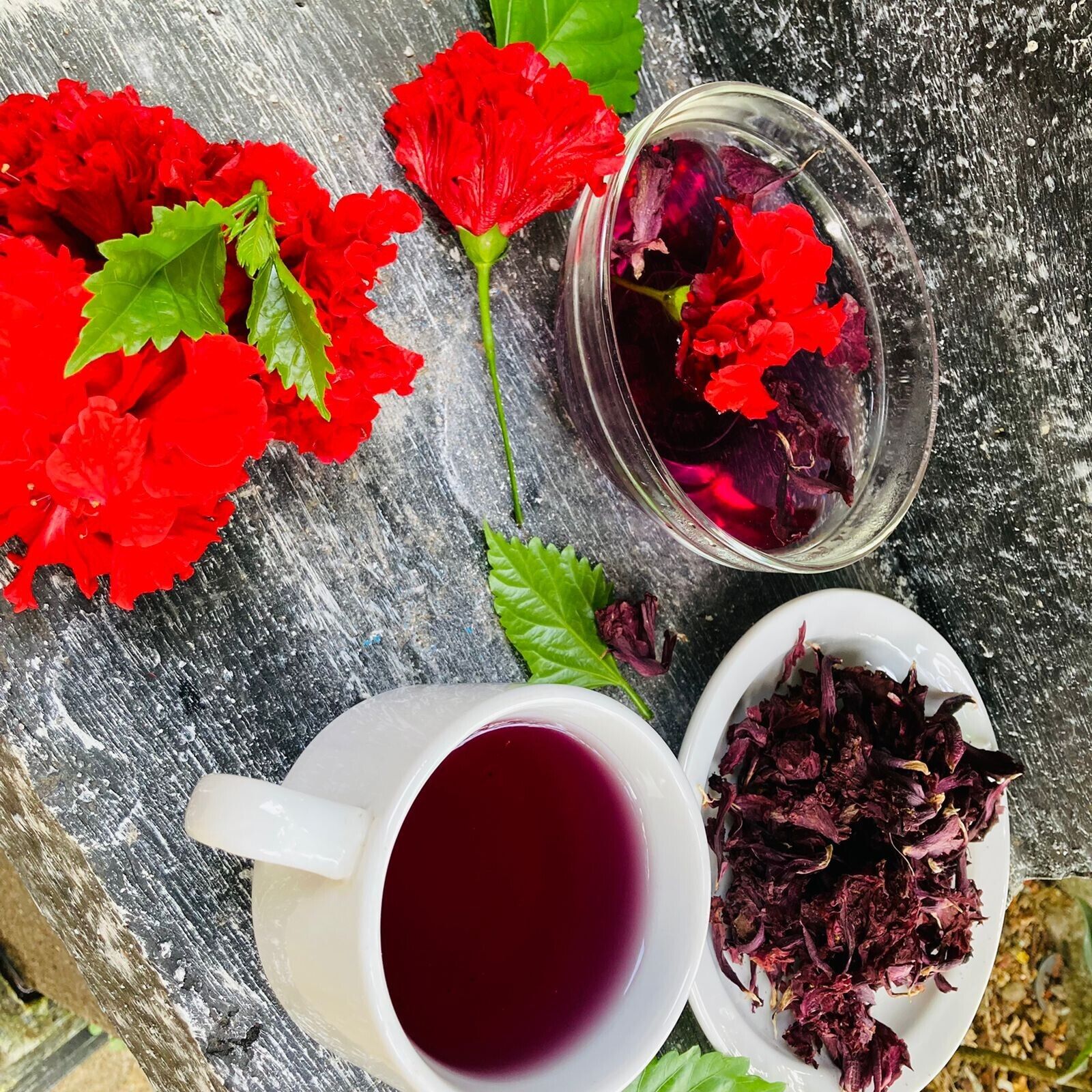 HIBISCUS Dried Flowers Organic 100% Premium HIBISCUS SABDARIFFA Jamaica Tea